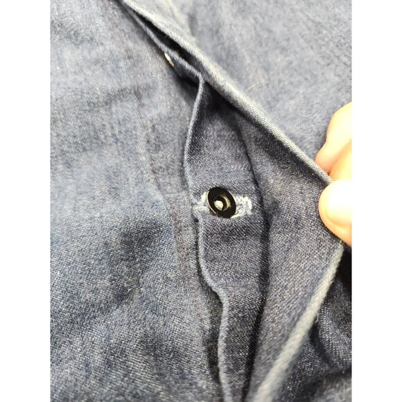 Big Mac Bib Mens Overalls Denim Square Bak Button Fly USA Made 42-44 x 32" - Picture 4 of 11